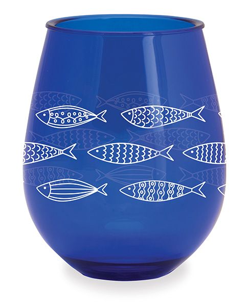 Acrylic Stemless Wine Glass