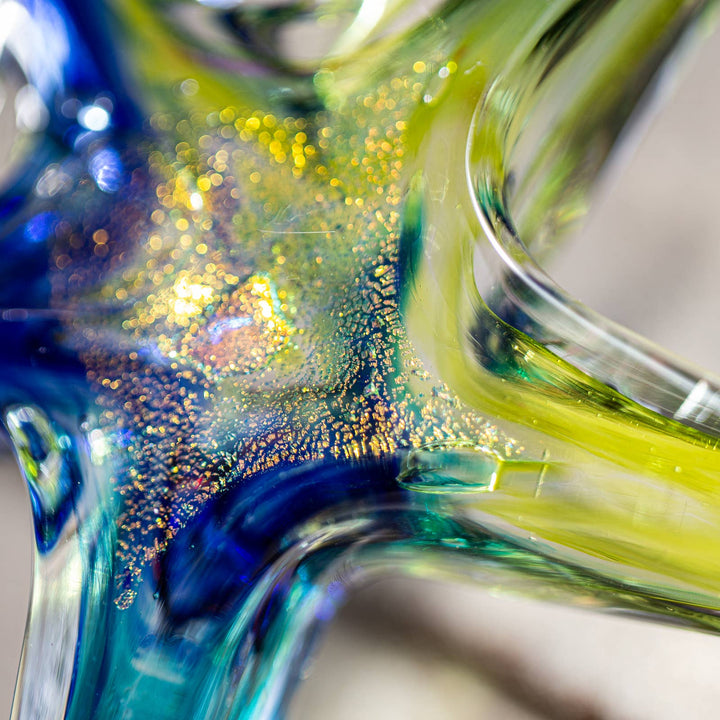 Luke Adams Hand blown Glass Large 7" Stars