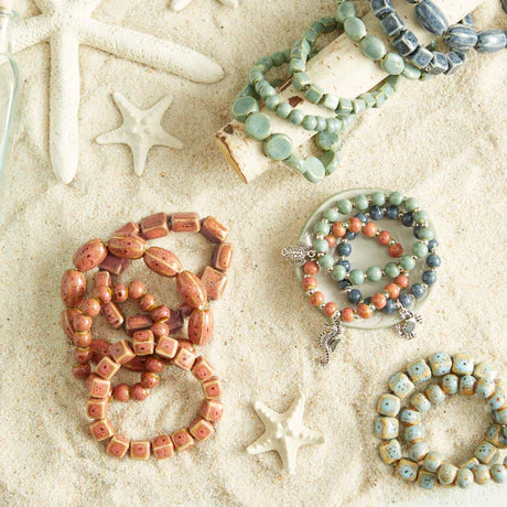 Coastal Clay Mini Bead Bracelet