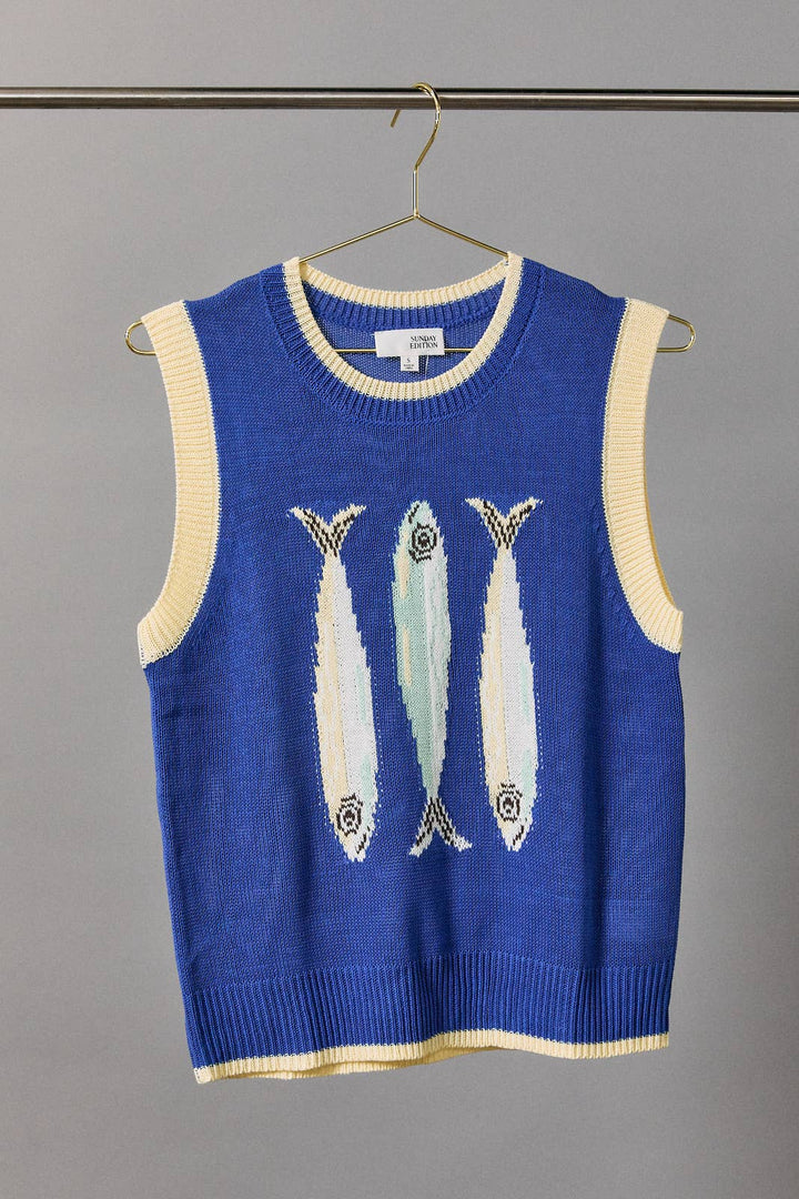 3 Fish Sweater Vest