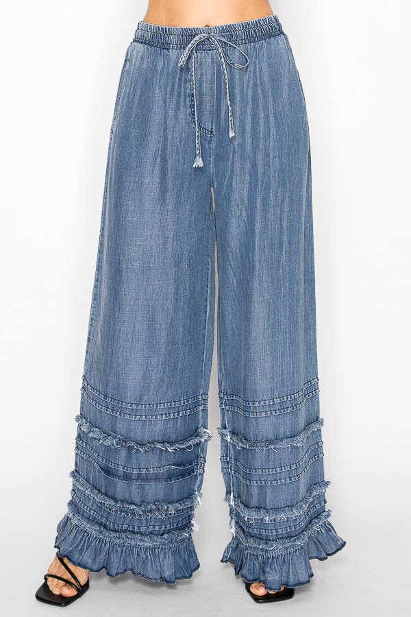 Origami Ruffled Pants