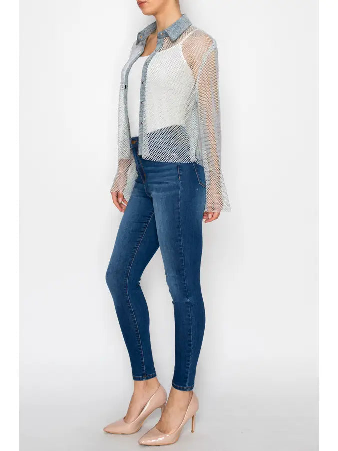 Sparkly Mesh Jacket