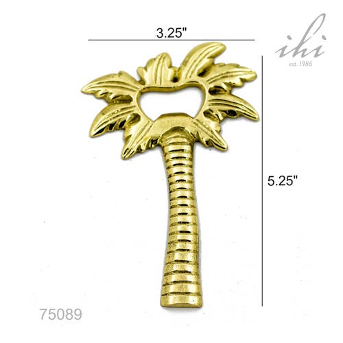 Golden Brass Palm Tree Bottle Opener