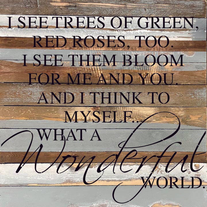 28" x 28" Wood signs