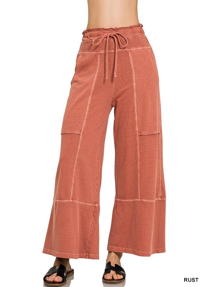 Terry Wide Leg Pants