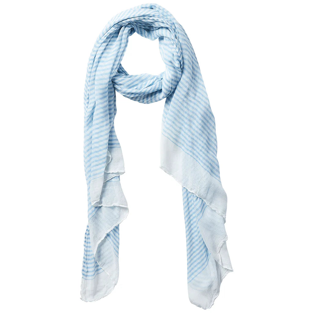 Insect Shield Scarf Tiny Stripe Blue