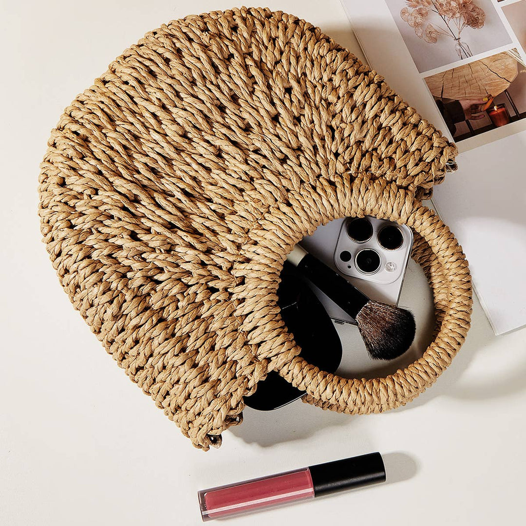 Small Straw Crossbody Bag