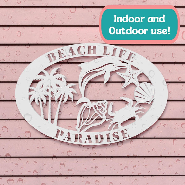 Custom Beach House Sign: 36"