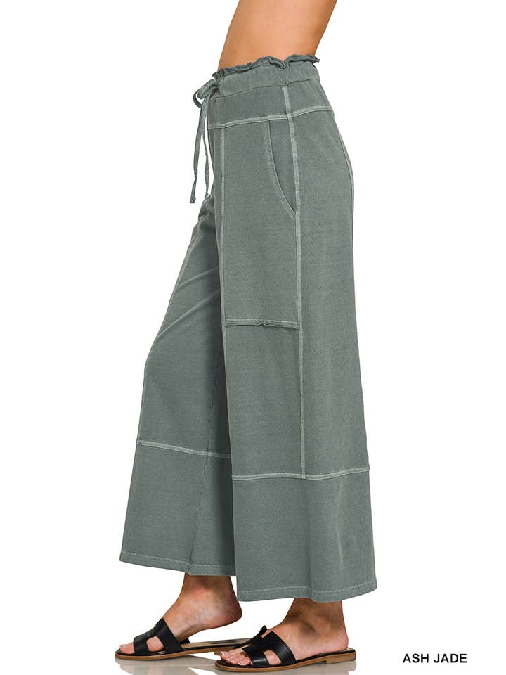 Terry Wide Leg Pants