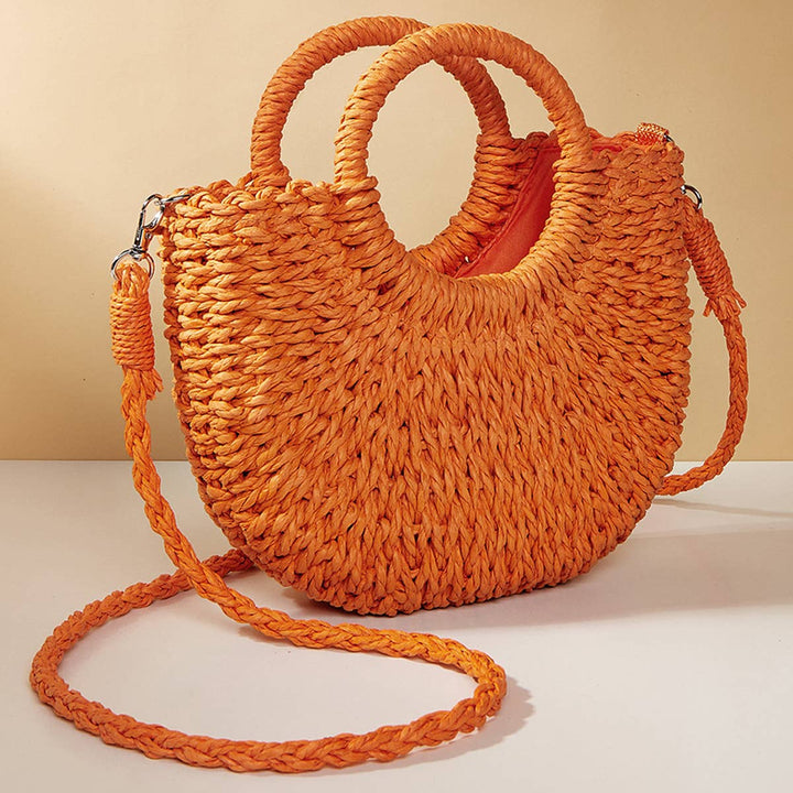 Small Straw Crossbody Bag