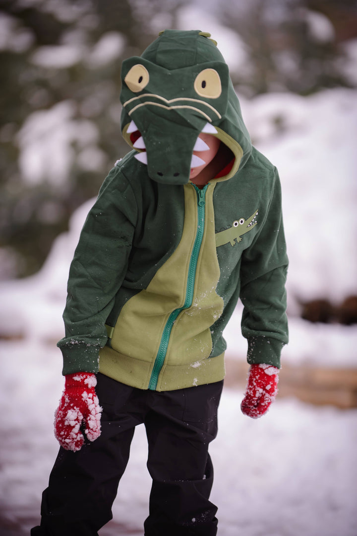 Alligator Spikes 3D Kids Hoodie