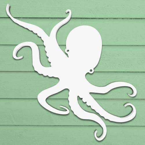 Outdoor Octopus Wall Art – PVC Coastal Beach House Decoration
