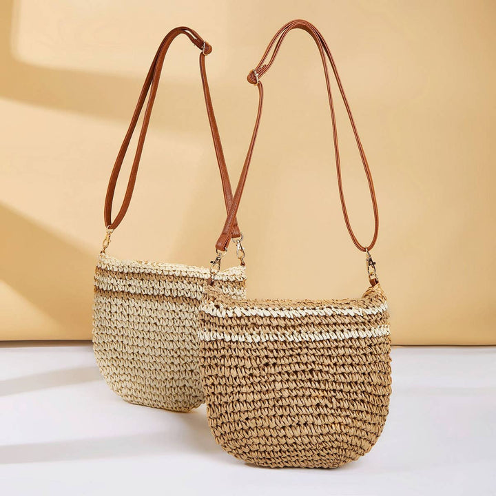 PASTORAL CLAMSHELL WOVEN BAG