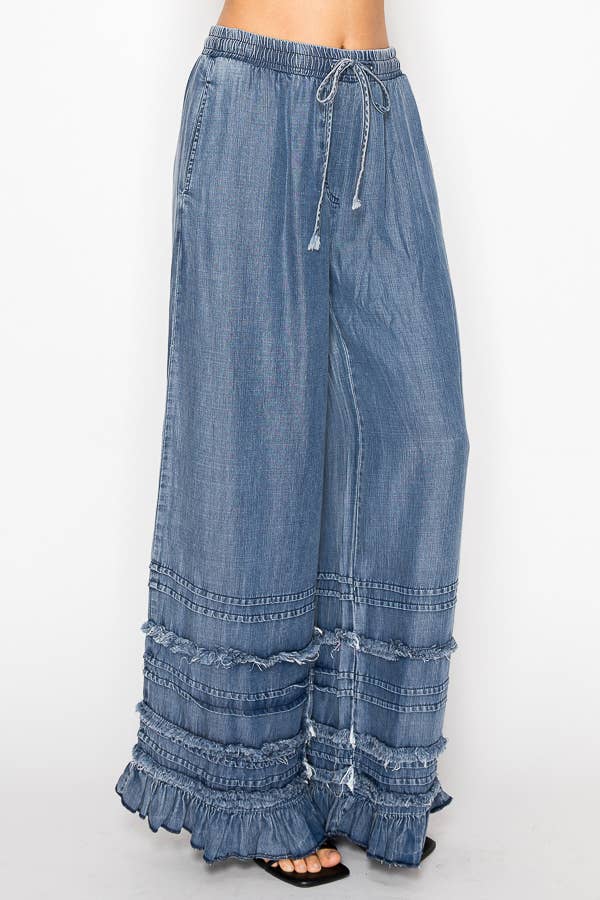 Origami Ruffled Pants