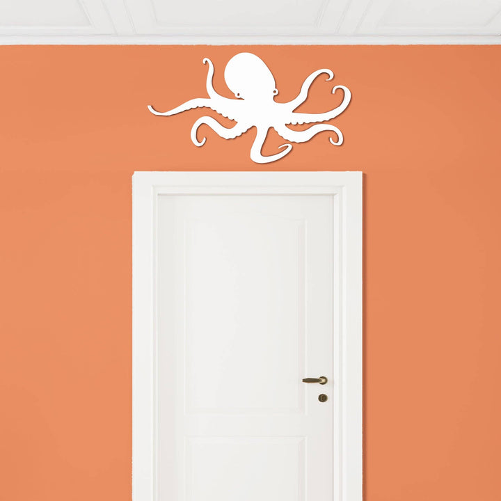 Outdoor Octopus Wall Art – PVC Coastal Beach House Decoration