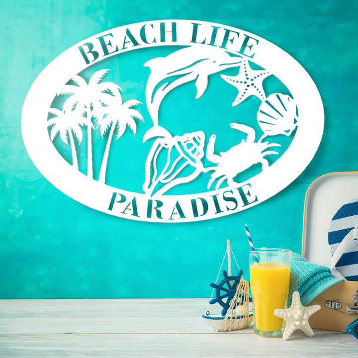 Custom Beach House Sign: 36"