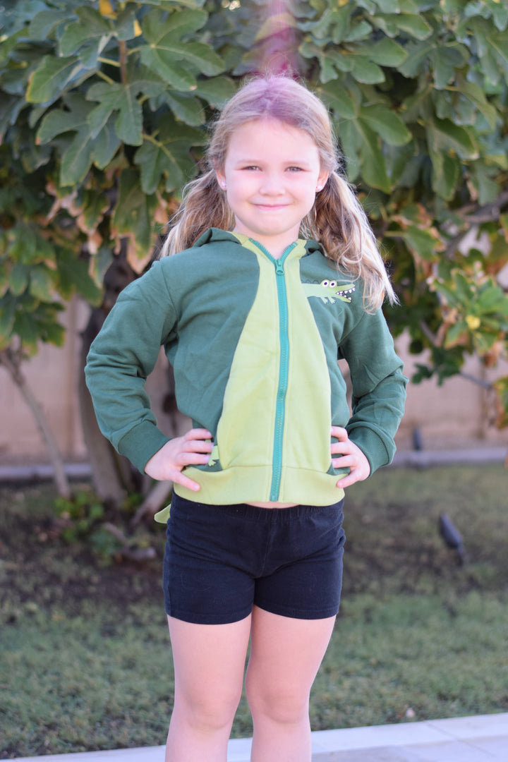 Alligator Spikes 3D Kids Hoodie