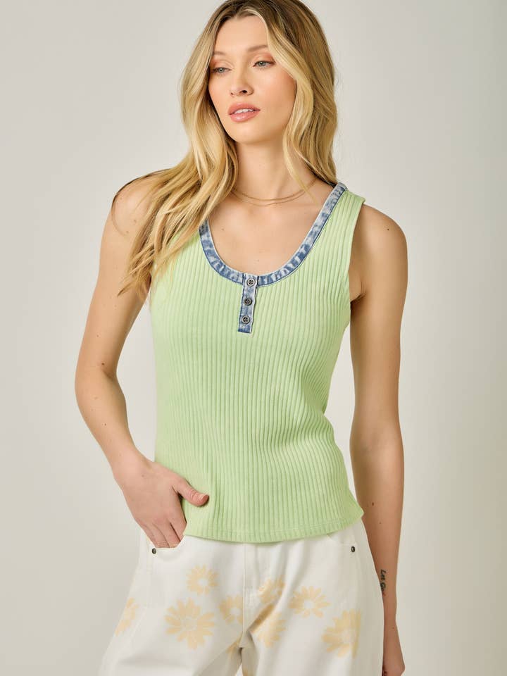 Henley Tank Top