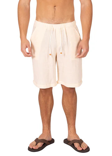 Men's Linen Drawstring Shorts