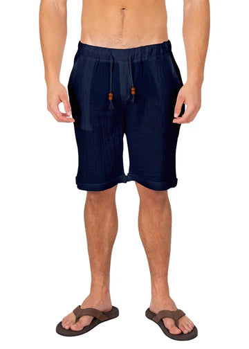 Men's Linen Drawstring Shorts