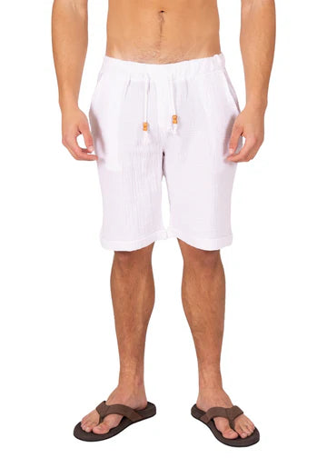 Men's Linen Drawstring Shorts