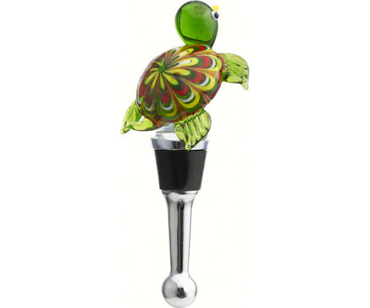 Venetian Glass Turtle Wine Topper