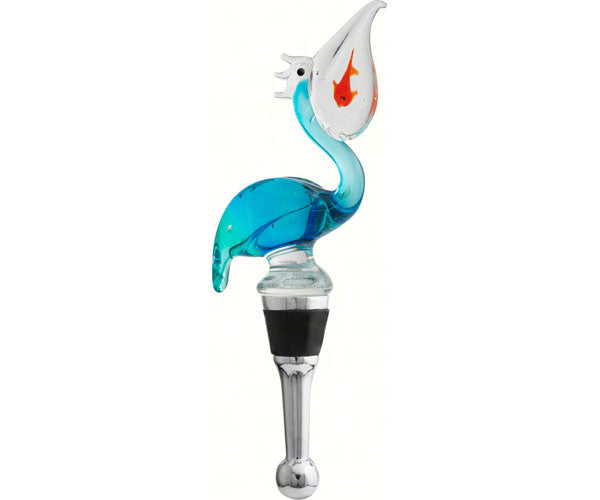 Pelican with fish Wine Topper