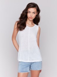 Charlie B Slub Top w/Front Seam
