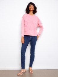 Charlie B Top w/ Flower Design