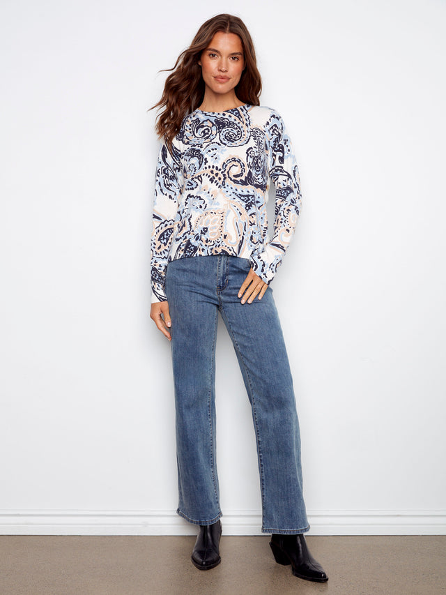 CB Sweater w/Side Buttons