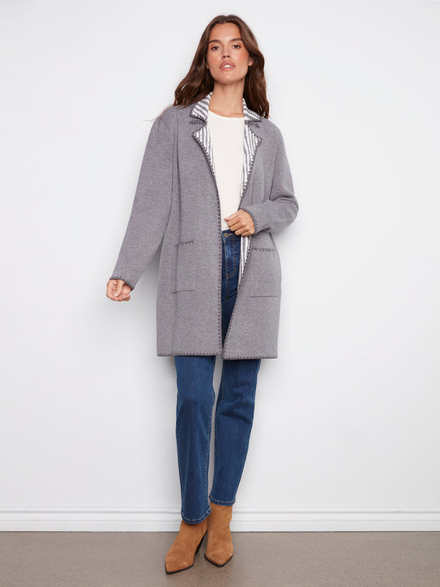 Charlie B Blanket Stitch Cardigan