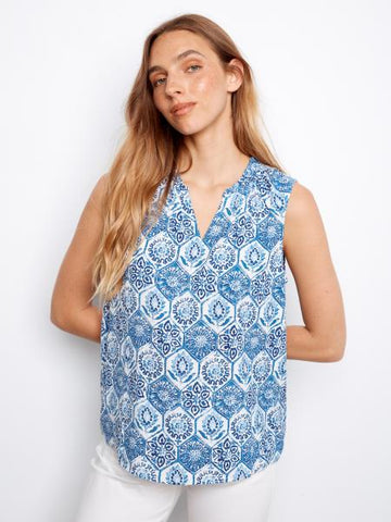 Charlie B Print Sleeveless Top