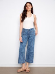 Charlie B floral jeans