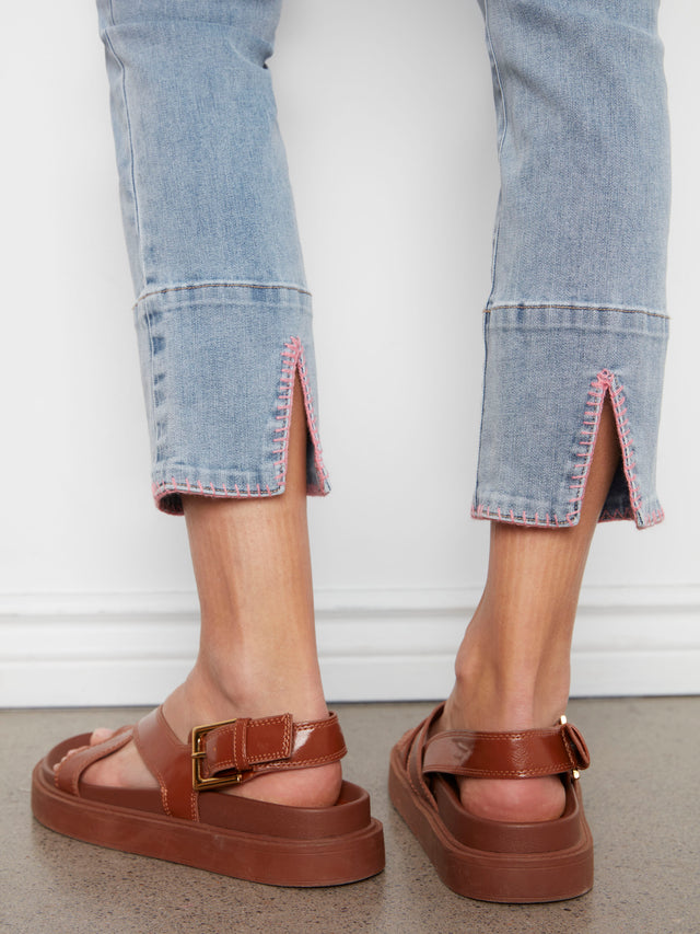 Charlie b Pink Stitch Jean