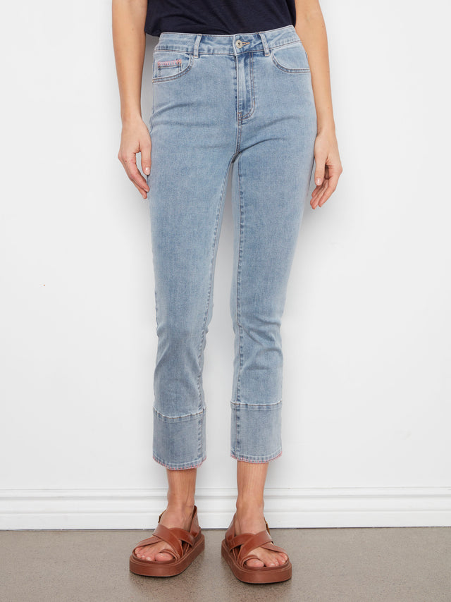 Charlie b Pink Stitch Jean