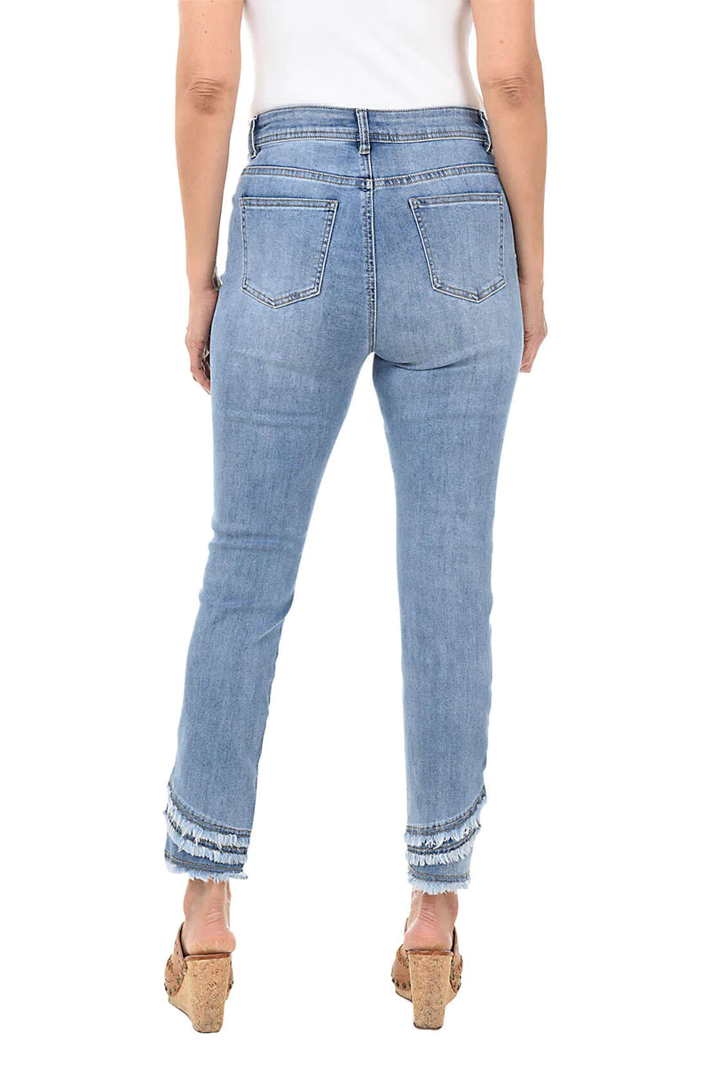 Charlie B Frayed Hem Jeans
