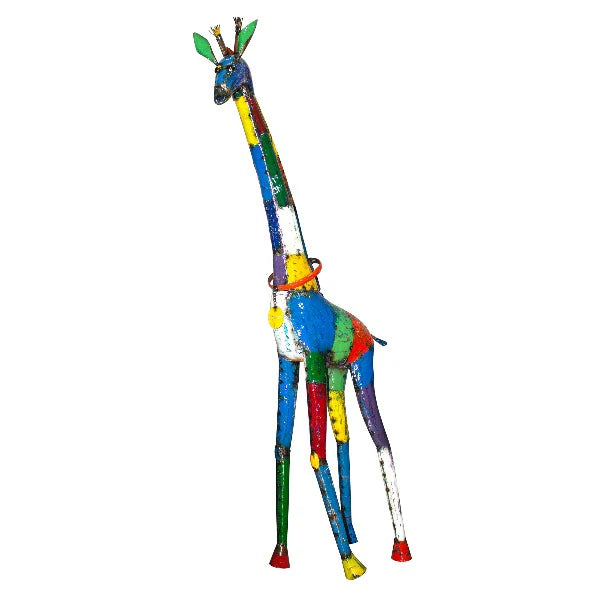 Recycled Metal Sculpture Kenya the Giraffe