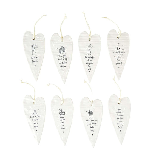 Porcelain Hearts Hang tags