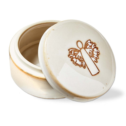 Angel Trinket Dish with Lid