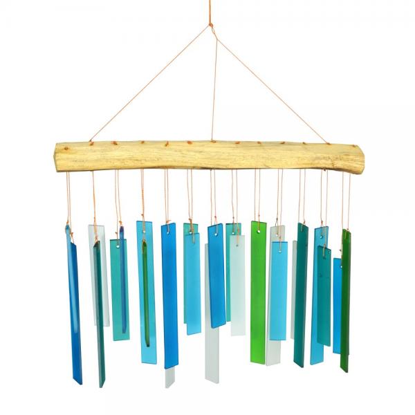 Seaglass and Driftwood Windchime