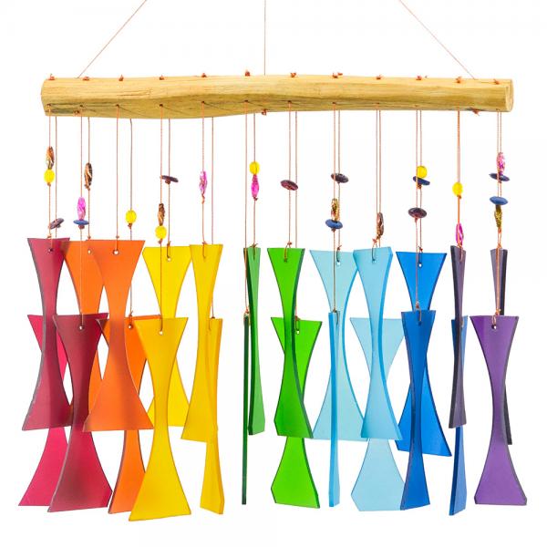 Rainbow Beaded Glass Windchime