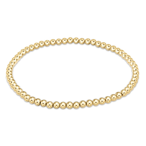 E NEWTON  Extends Classic Gold 3MM Bead Bracelet