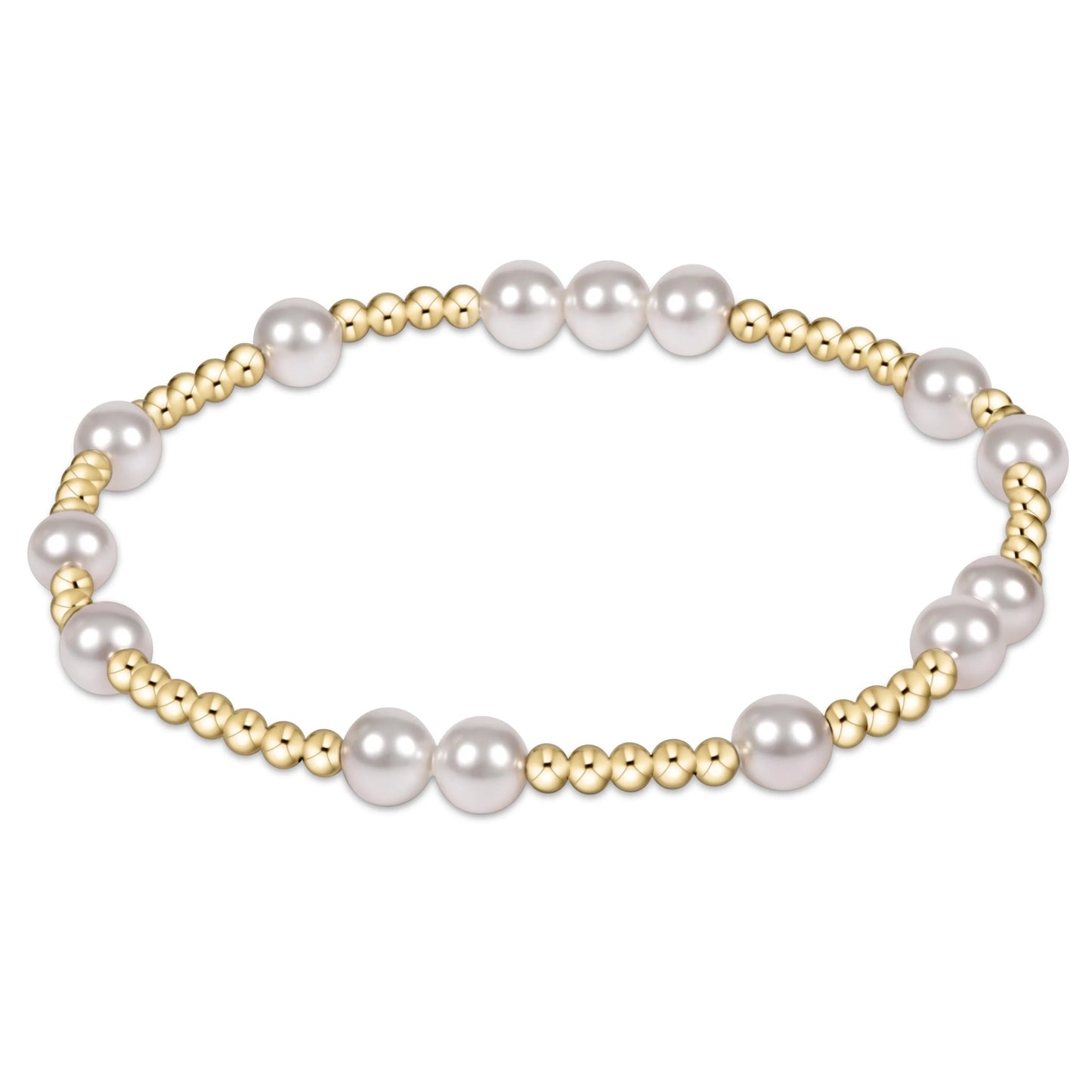 E Newton Hope Unwritten 6mm Bead Bracelet Pearl