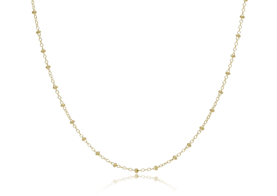 E Newton Choker Simplicity Chain 15" 2mm Gold