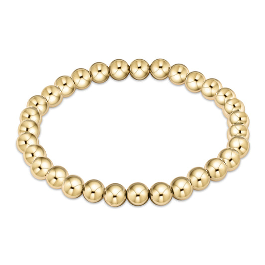 E Newton EXT Classic Gold 6mm Bead Bracelet