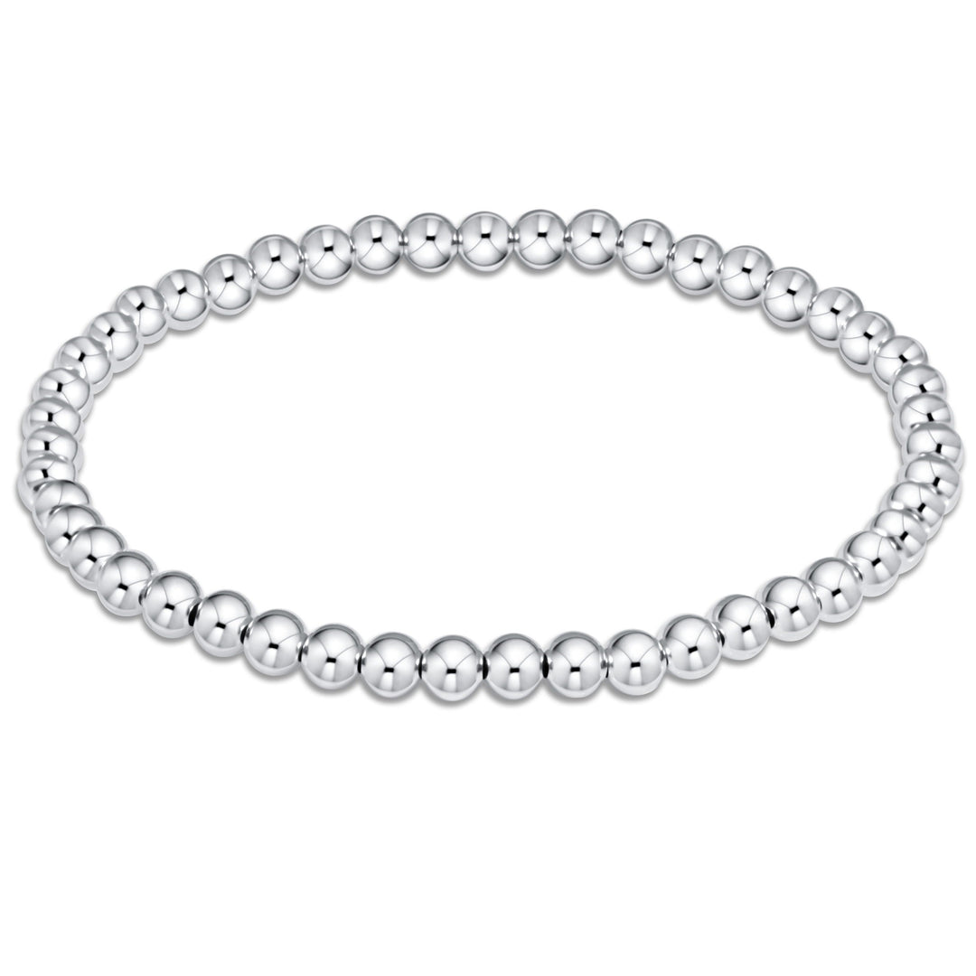 E Newton Classic Sterling 4mm Bead Bracelet