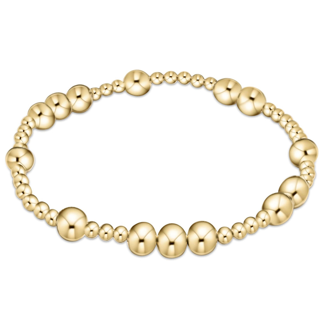 E Newton Hope Unwritten 6MM Bead Bracelet Gold