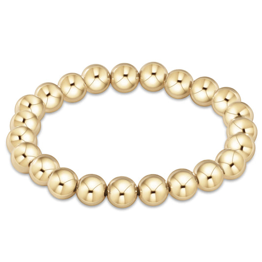 E Newton EXT Classic Gold 8mm Bead Bracelet