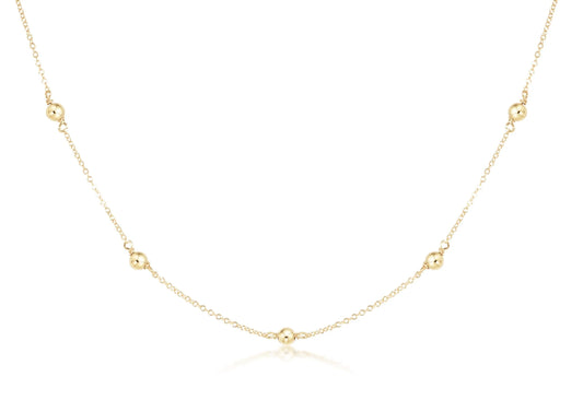 E Newton Choker Simplicity Chain Gold Classic 4 MM Gold