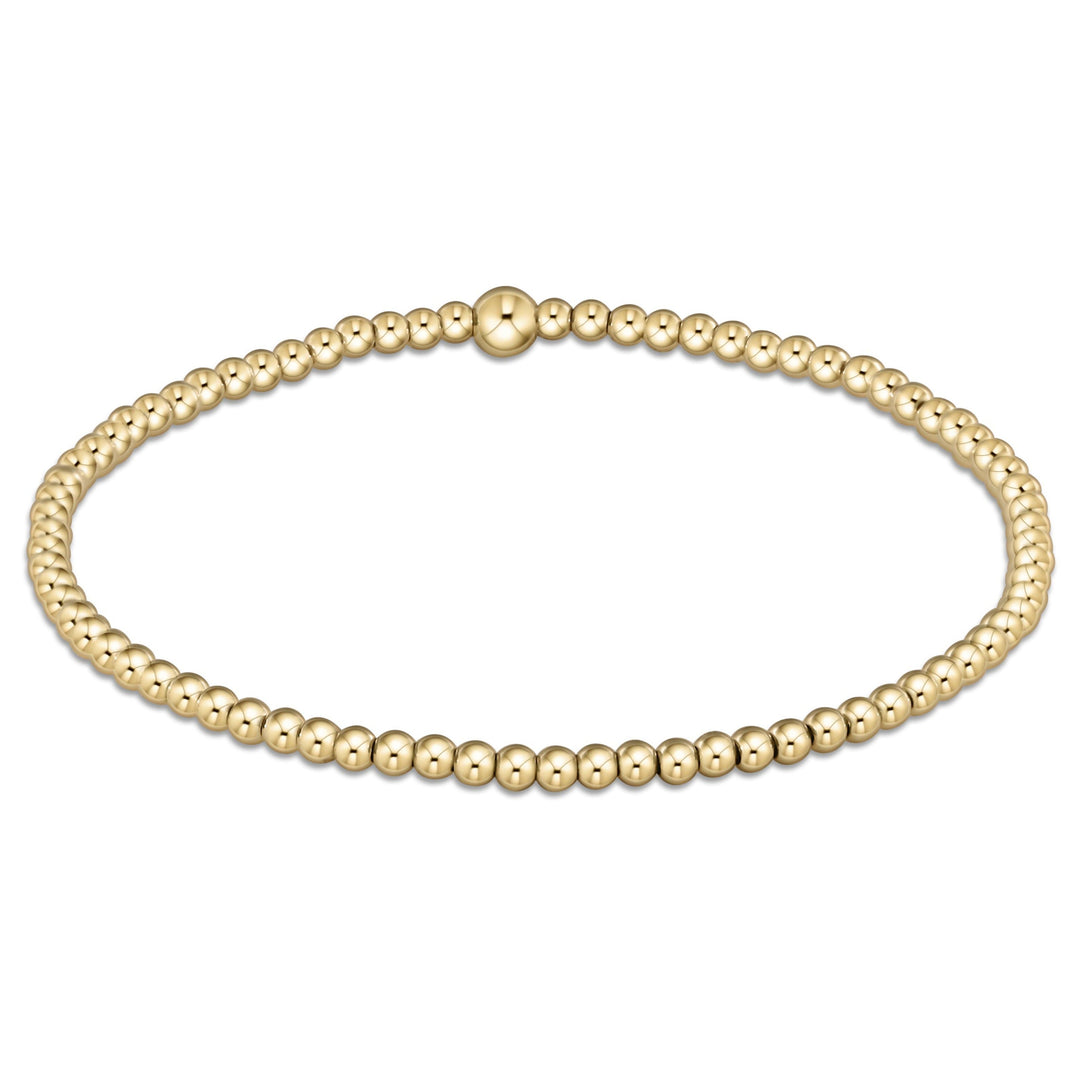E Newton Classic Gold 2.5mm Bracelet